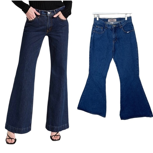Vintage Denim - VINTAGE Andrew’s Blues 70’s Bell Bottom Jeans Women’s Size 28